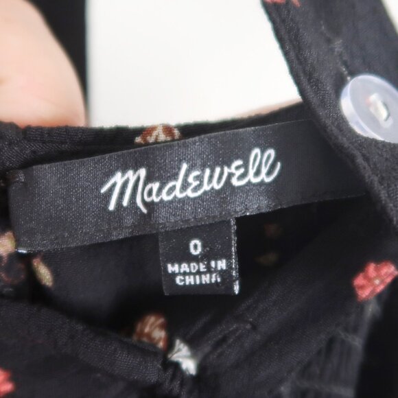 Madewell Floral Sleeveless Pantsuit - Size 0 - Picture 7 of 7